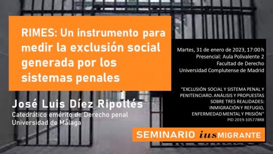 Seminario iusMigrante, 31 de enero 2023, Universidad Complutense de Madrid